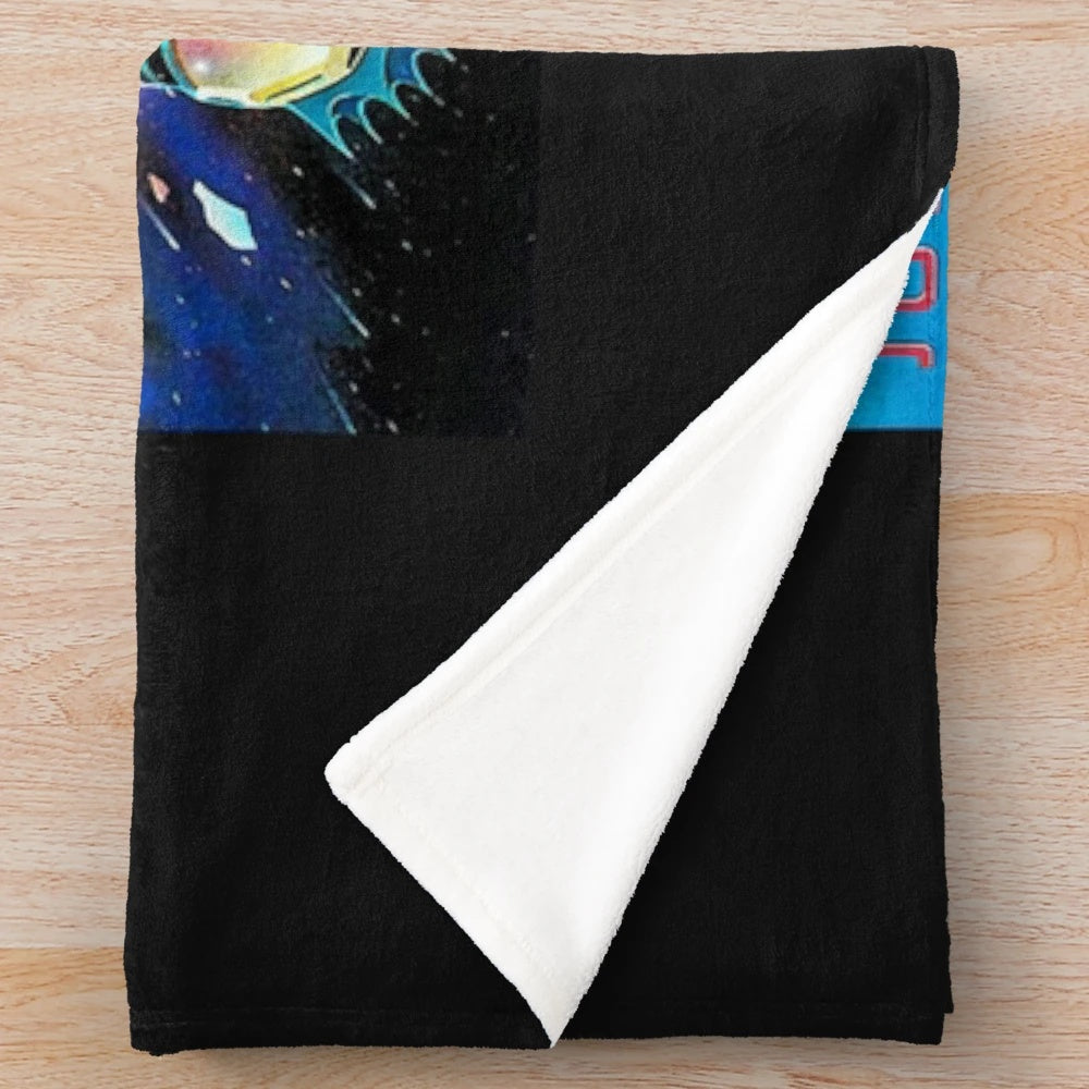 Journey band escape orange plush blanket