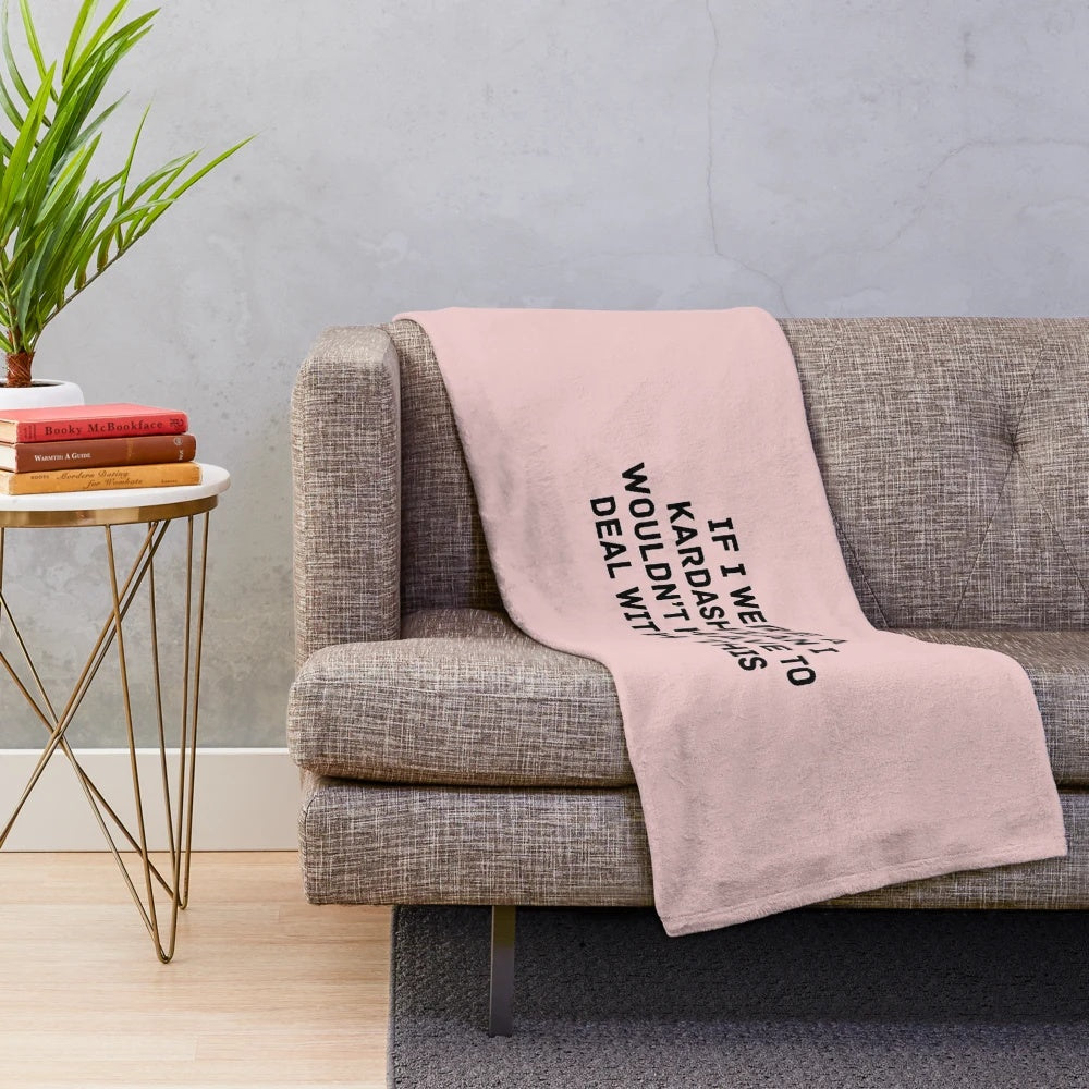 Soft and Cozy Kardashian-Inspired Plush Blanket