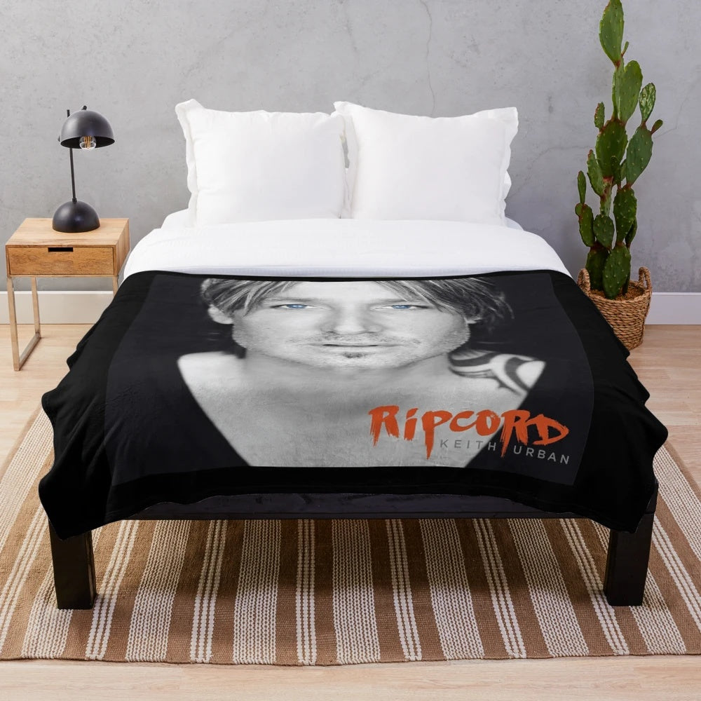 Keith Urban-inspired ripcord plush blanket
