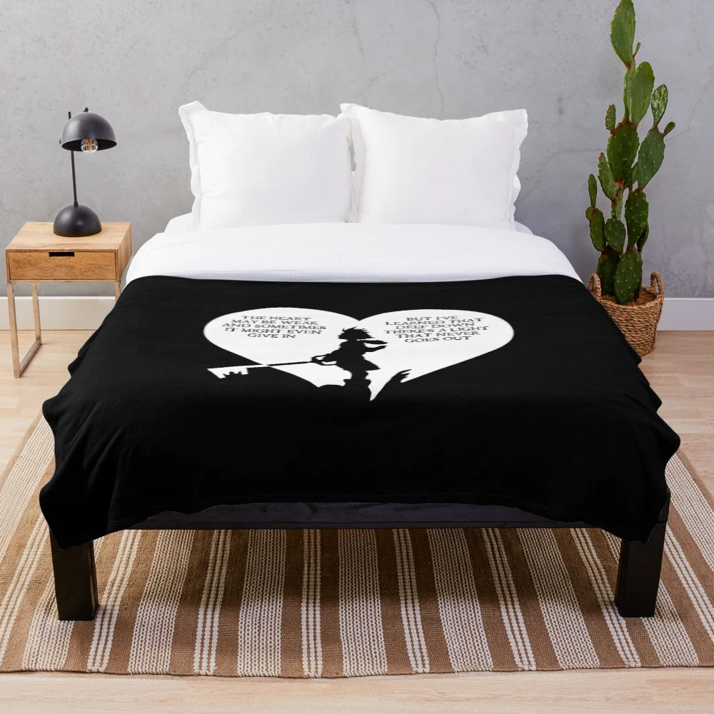Kingdom Hearts Sora Inspired Plush Blanket