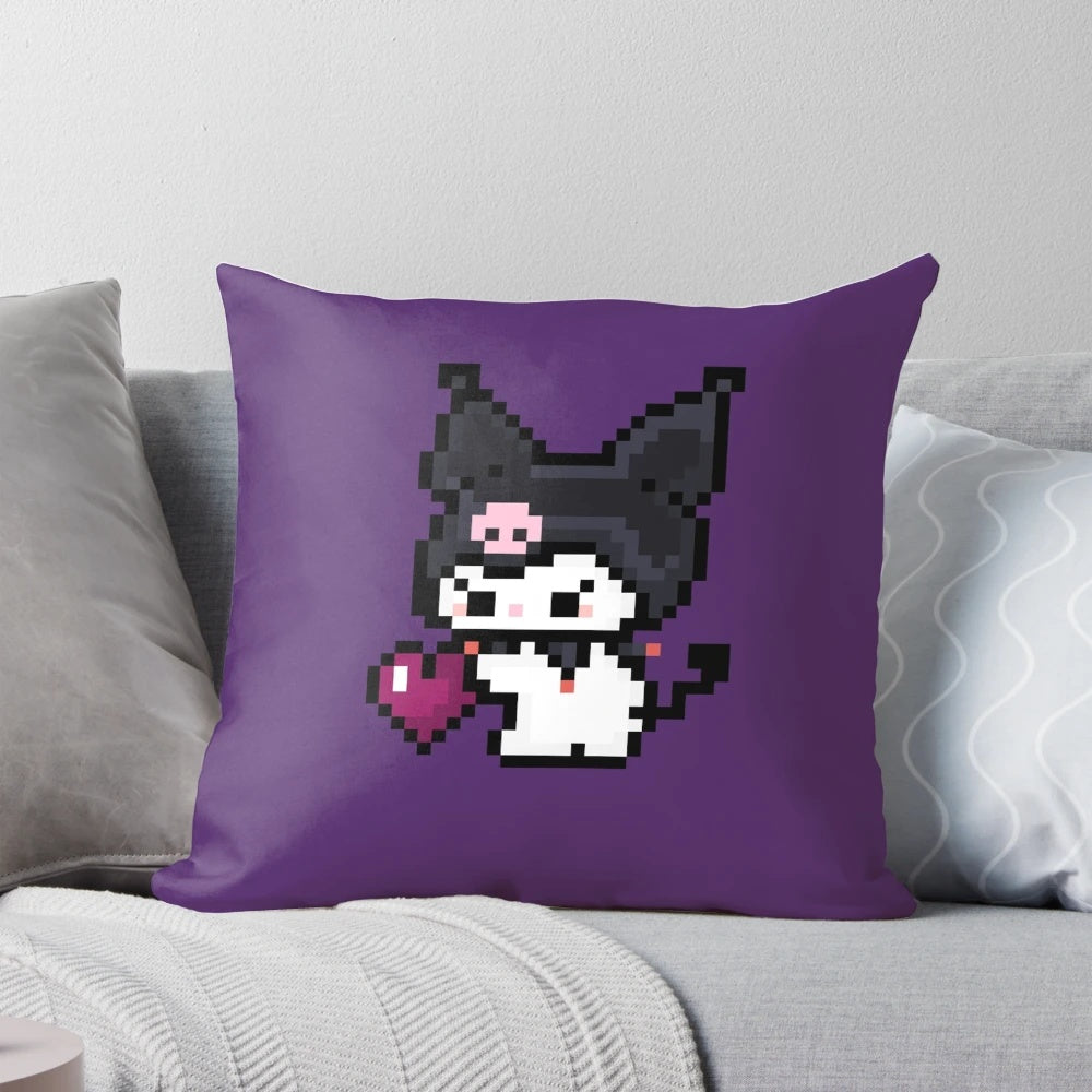 Kuromi Pillow, Soft and Cuddly Kuromi Plush Pillow for Anime and Sanrio Fans