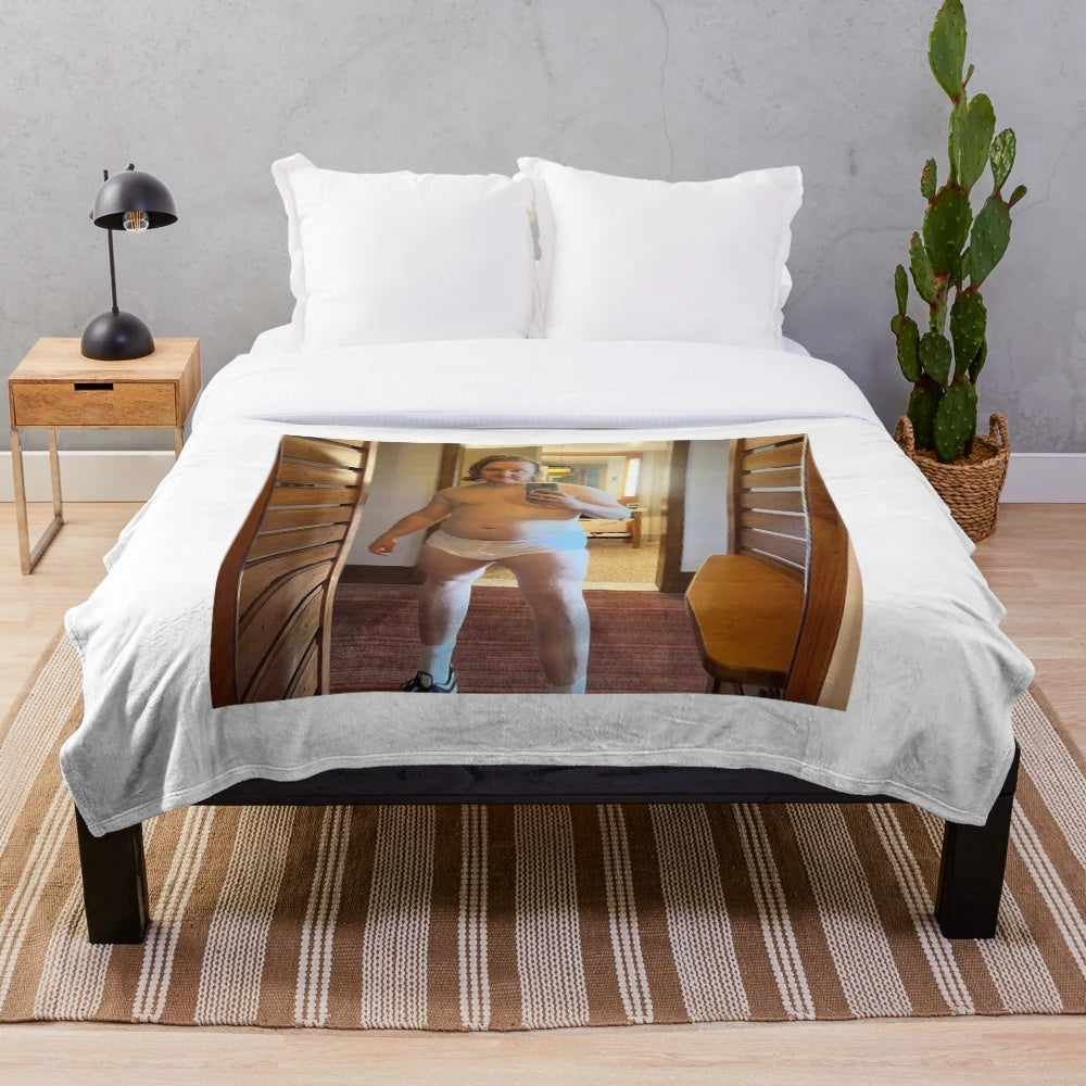 Lewis Capaldi inspired plush blanket