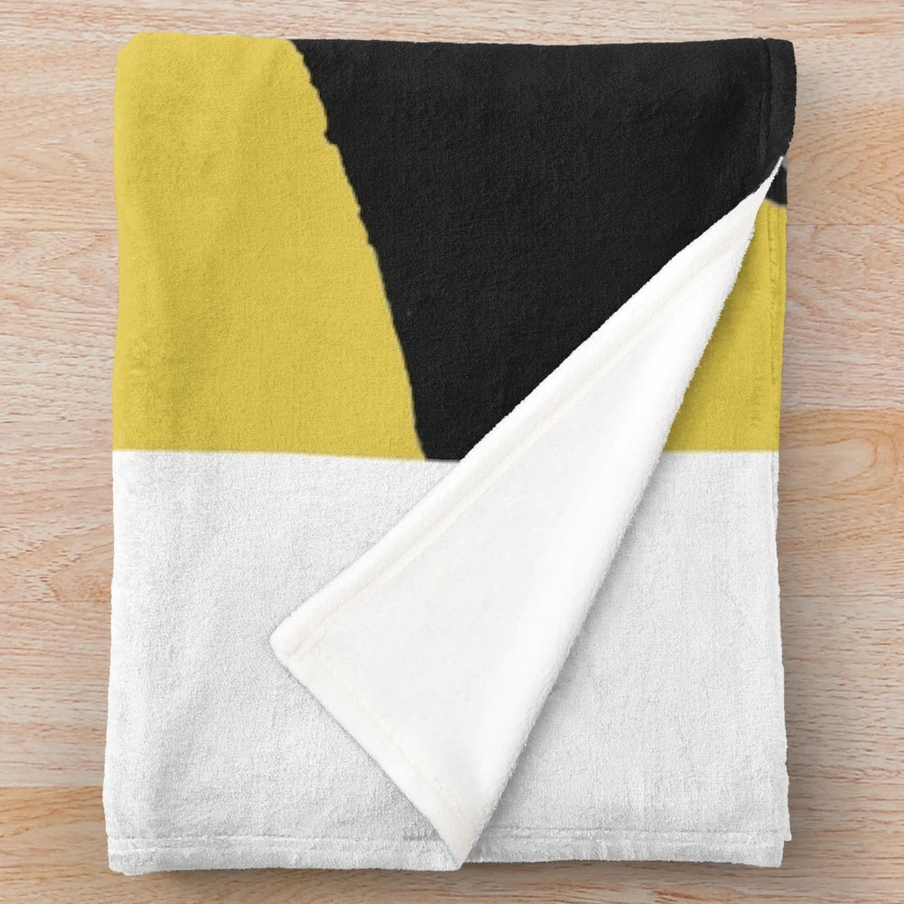 Soft and cozy plush blanket with a lithium-inspired design