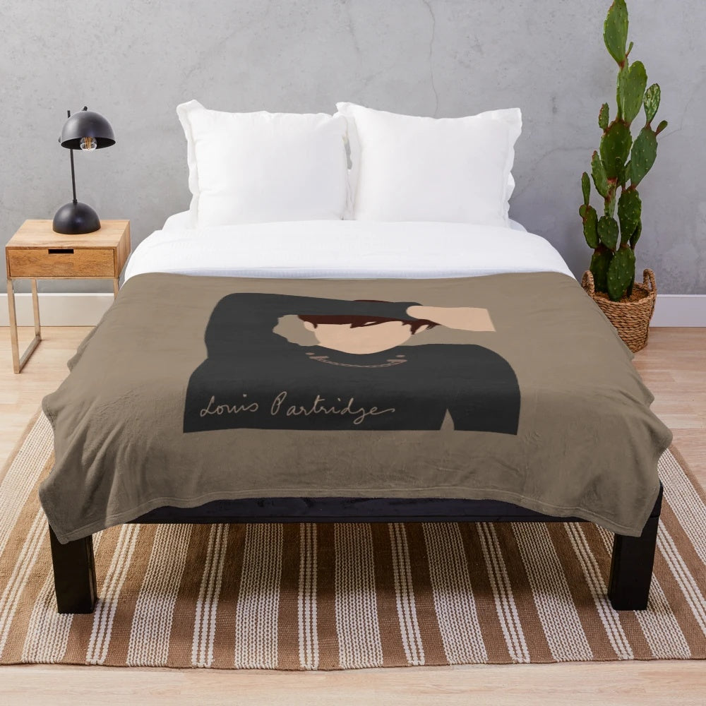 Soft and plush blanket featuring Louis Partridge, the star of Enola Holmes and teen movie favorite