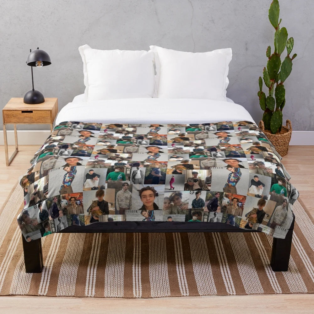 Soft and Cozy Louis Partridge Plush Blanket for Enola Holmes Fans