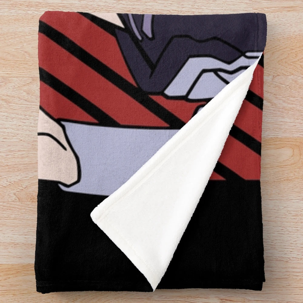 Lucy inspired plush blanket for cyberpunk edgerunners fans