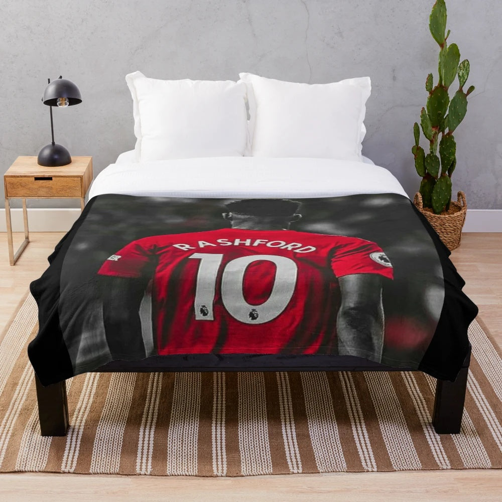 Marcus Rashford inspired plush blanket