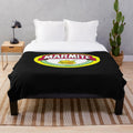 Marmite logo yeast plush blanket