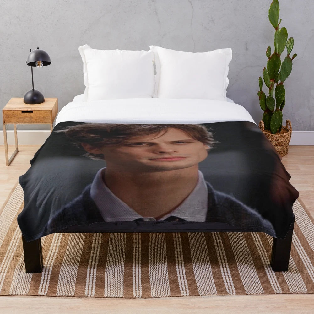 Matthew Gray Gubler inspired plush blanket