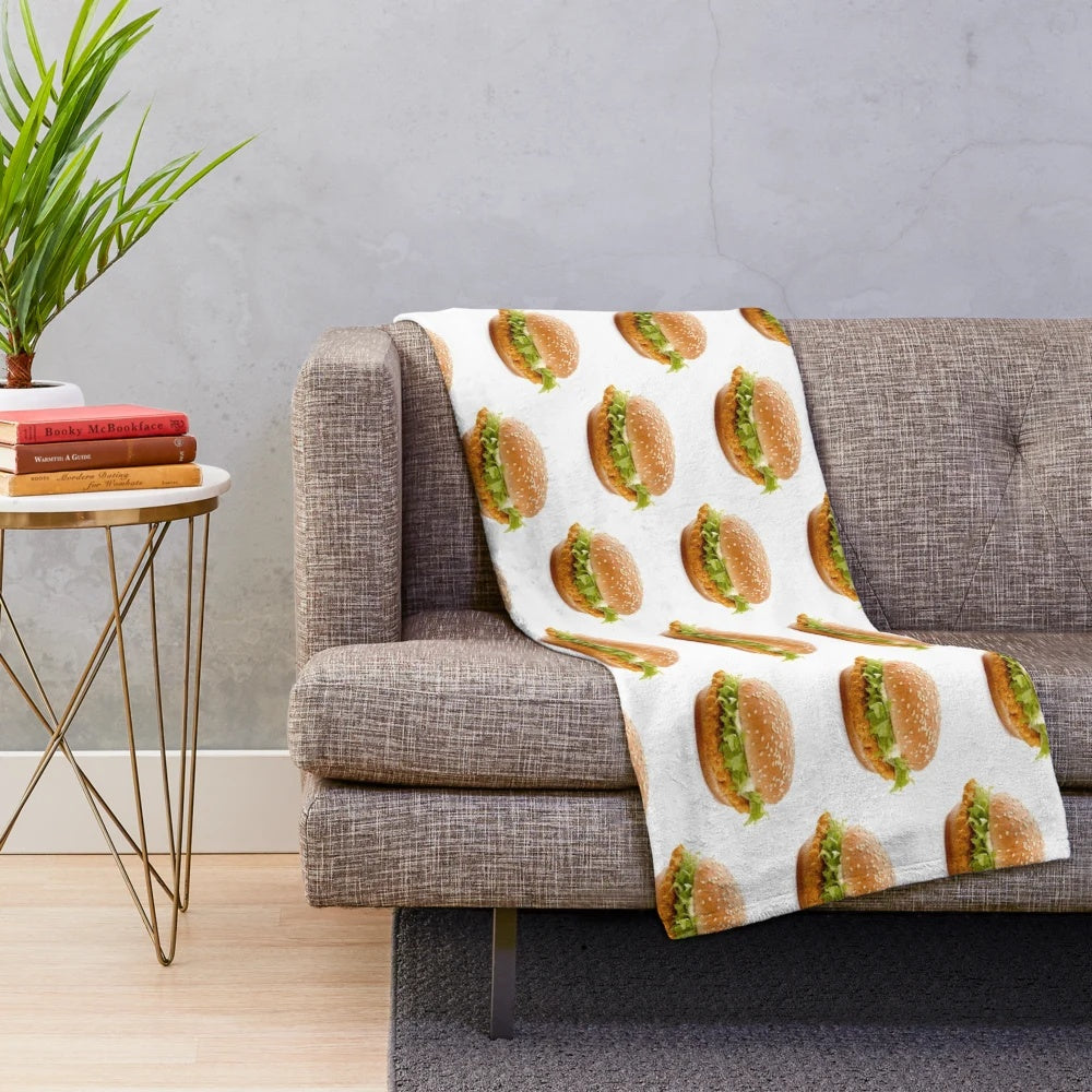 Soft and plush McChicken-inspired blanket