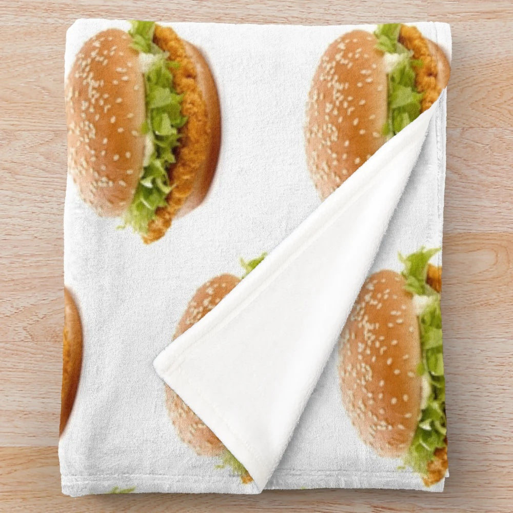 Soft and plush McChicken-inspired blanket
