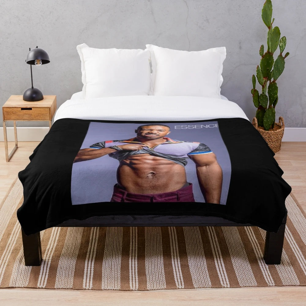 Michael B. Jordan Inspired Plush Blanket