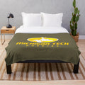 Soft and comfortable plush blanket in Michigan Tech colors