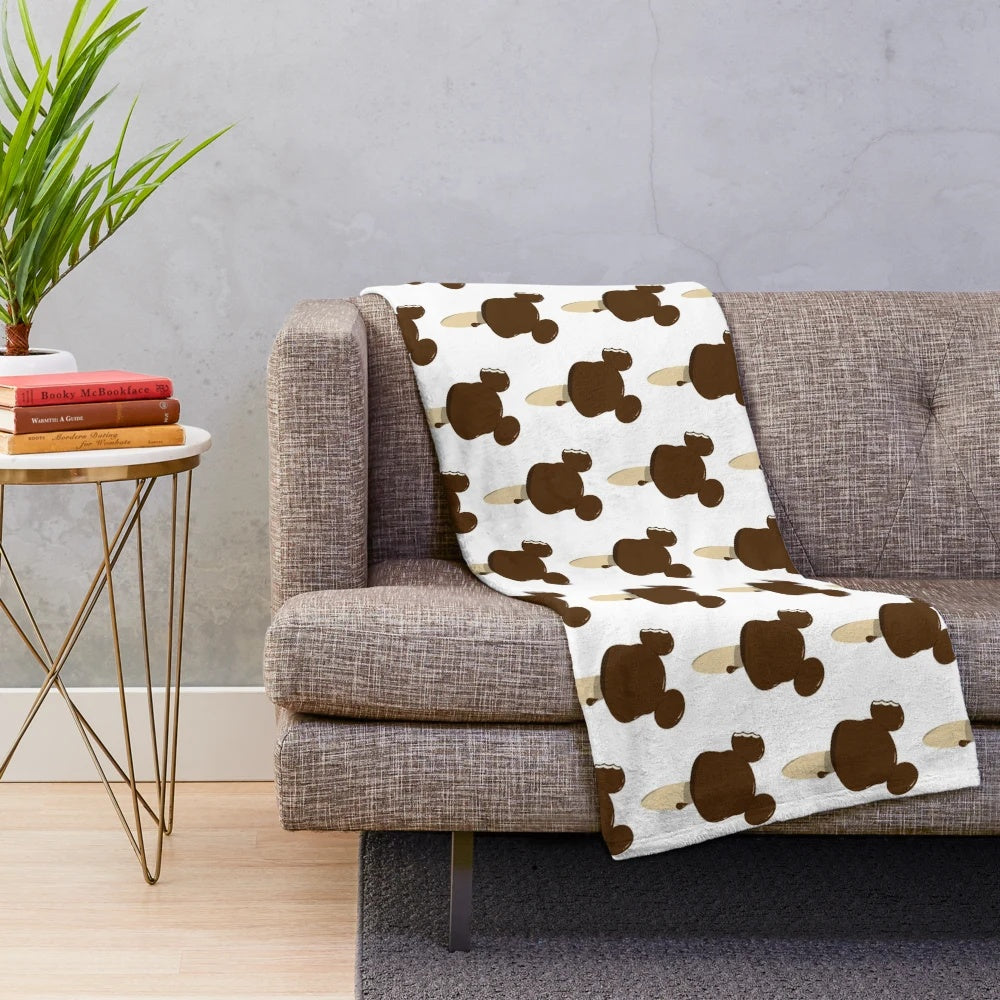 Soft and cuddly plush blanket featuring a Mickey Mouse ice cream design