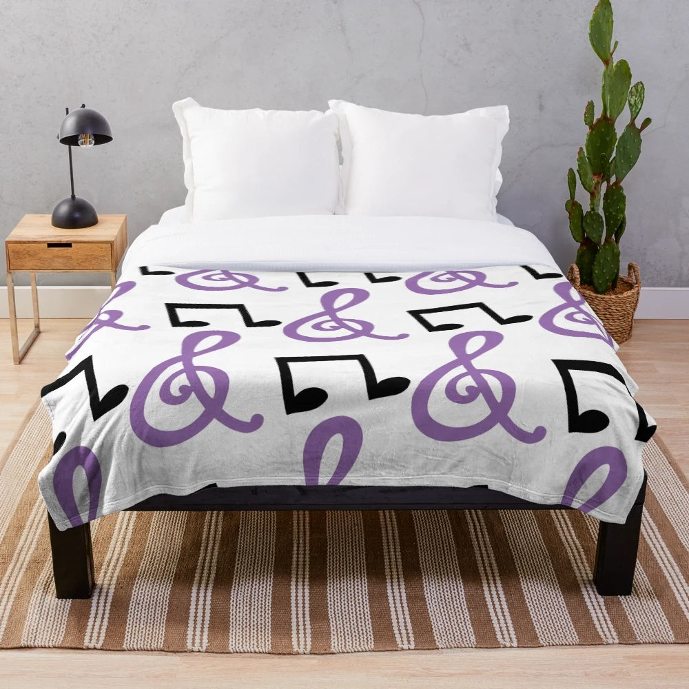 Plush blanket featuring Vinyl Scratch and Octavia designs from the My Little Pony TV series