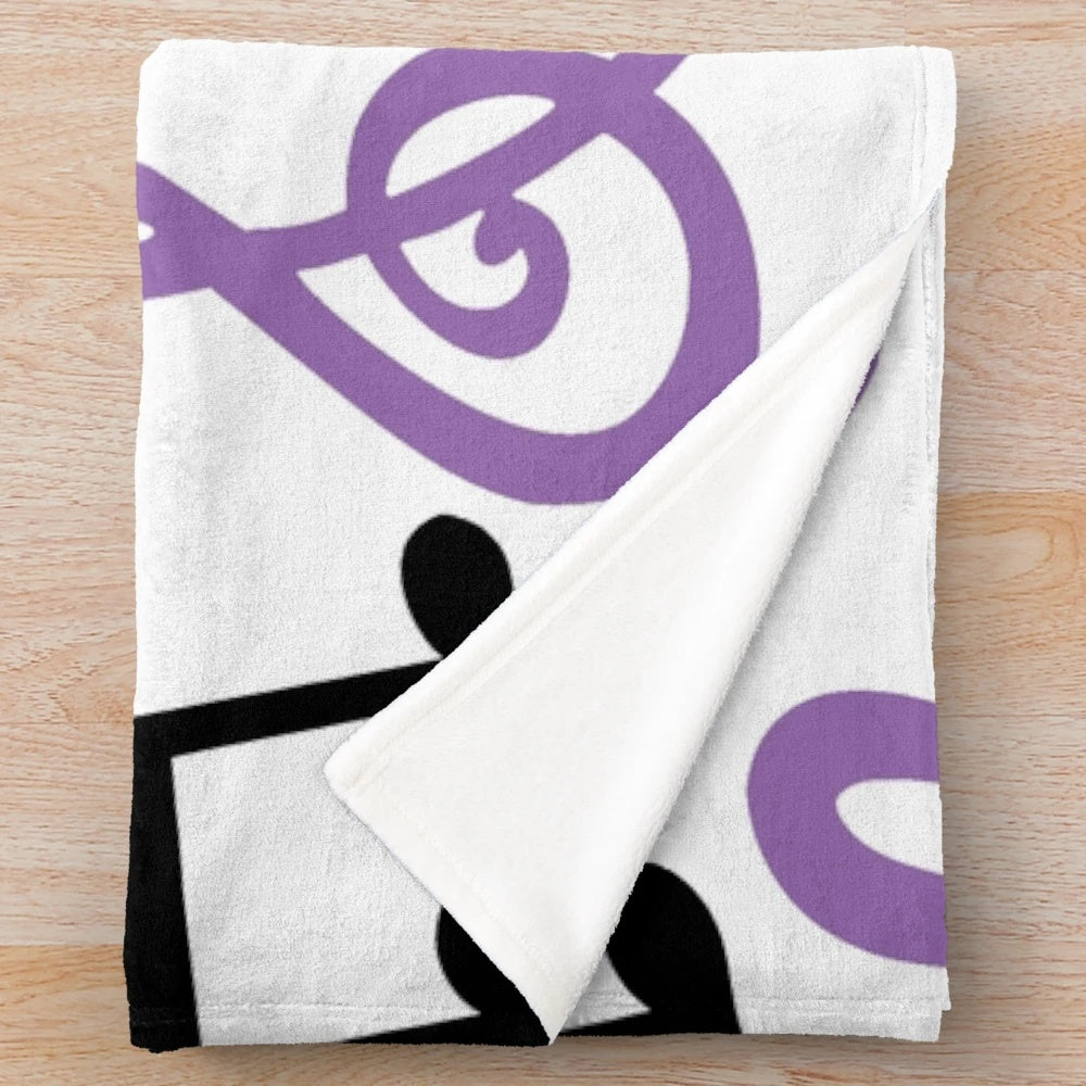 Plush blanket featuring Vinyl Scratch and Octavia designs from the My Little Pony TV series