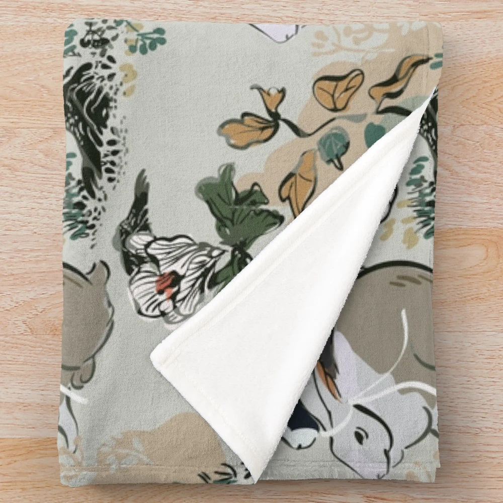 Modao Zushi inspired plush blanket with traditional design
