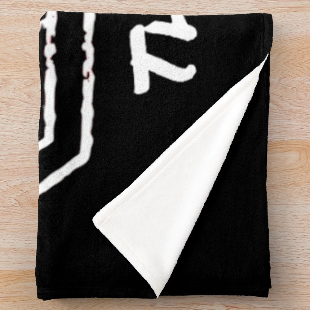 The Score band album cover design printed on a soft and plush blanket