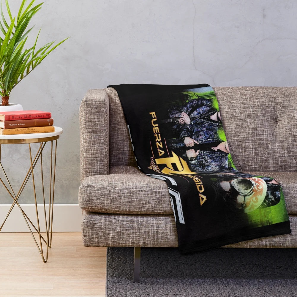 Plush blanket with music-themed design
