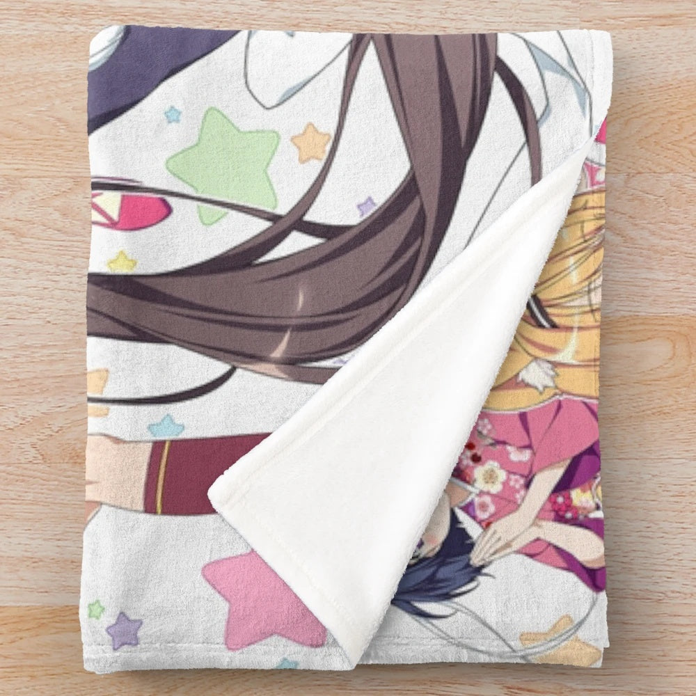 Soft and plush Nekopara anime-inspired blanket