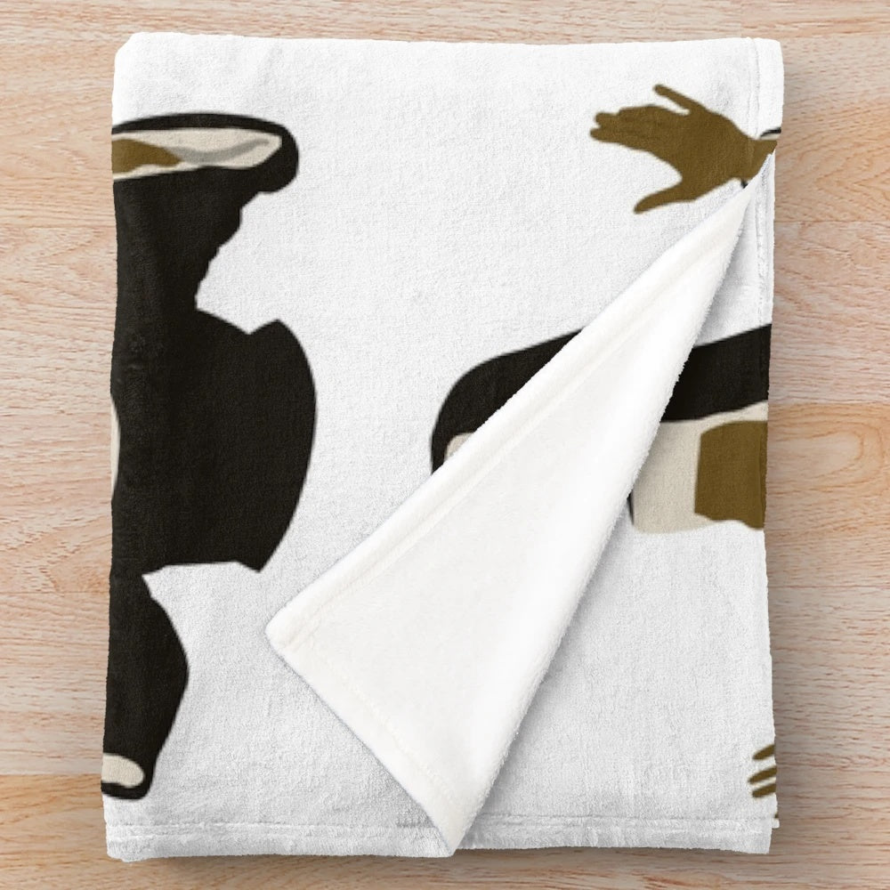 Oh Happy Day themed plush blanket