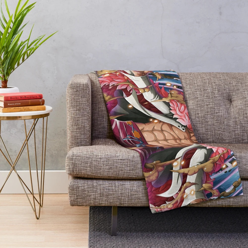 Soft and Cuddly One Piece Doflamingo Plush Blanket