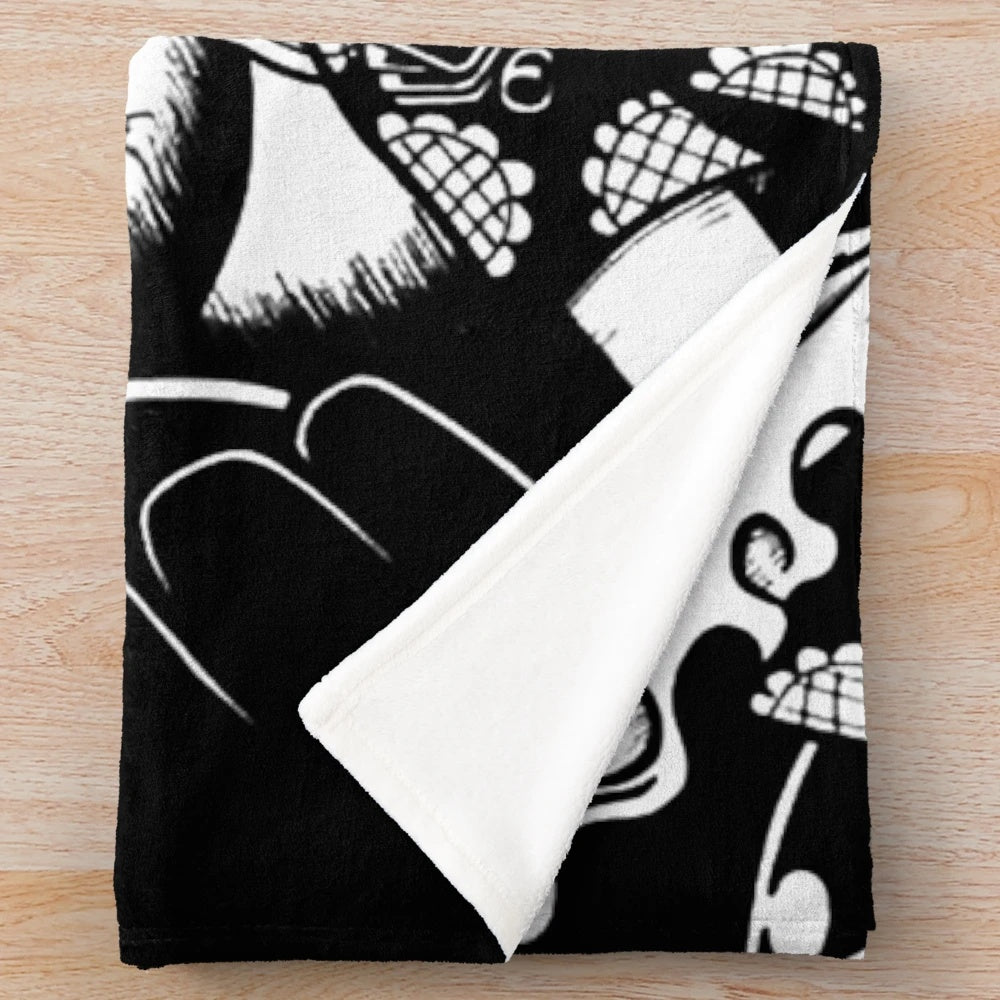 Luffi One Piece inspired plush blanket