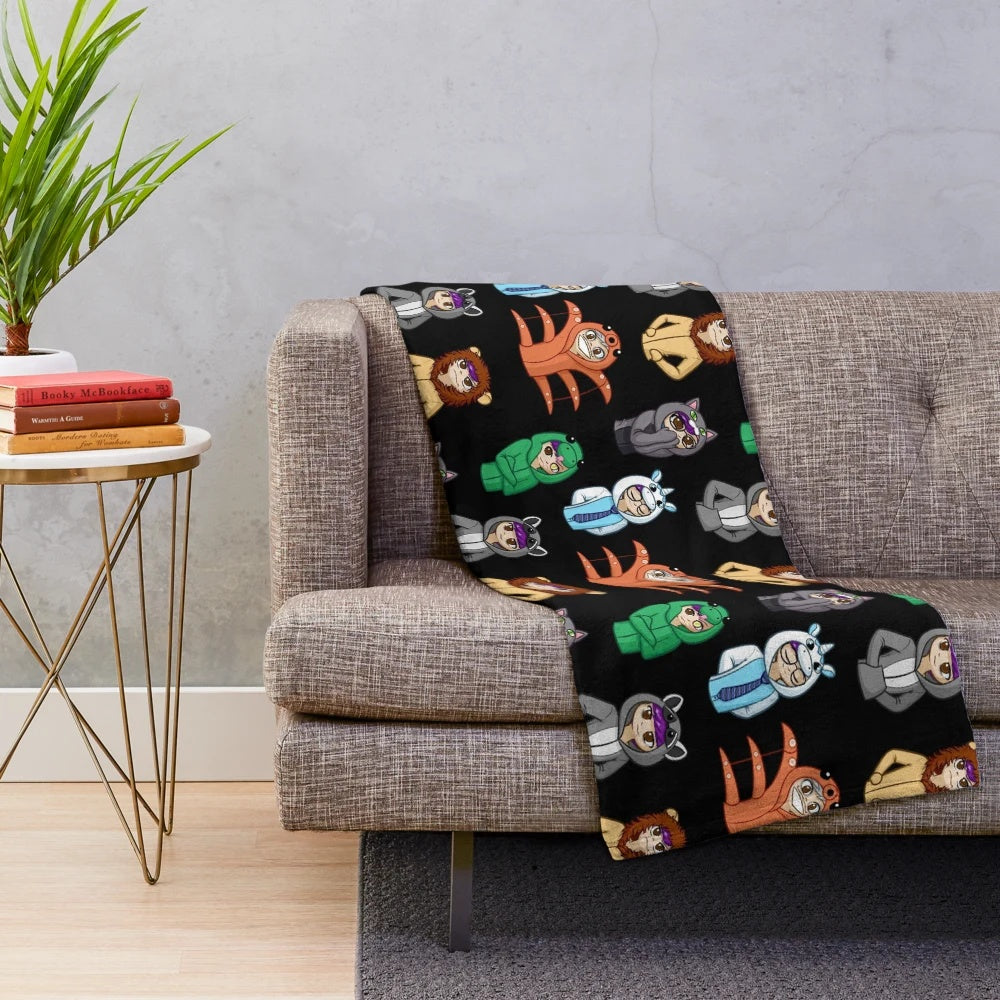 One-sided plush blanket for Sanders fans
