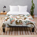 Otter-themed plush blanket