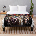 Overlord anime-inspired plush blanket with soft and cozy design