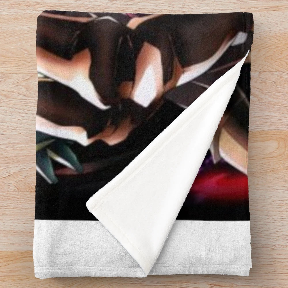 Overlord anime-inspired plush blanket with soft and cozy design