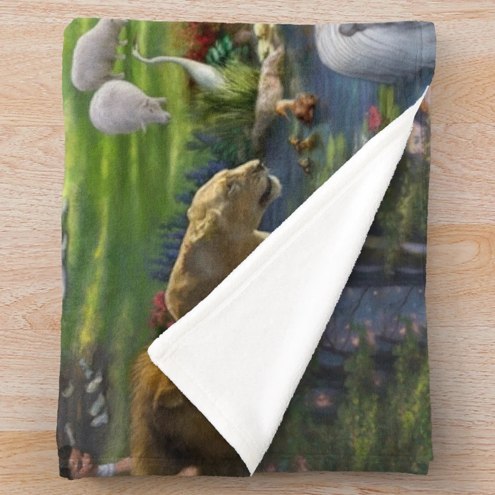 Soft and plush paradise park-inspired blanket