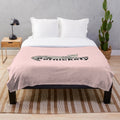 Pernickety cat-themed plush blanket with a soft, textured pattern