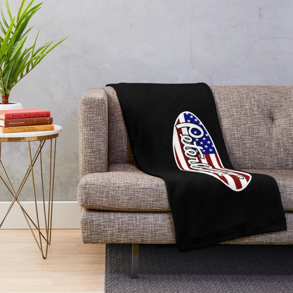 Peterbilt plush blanket with a warm and soft design