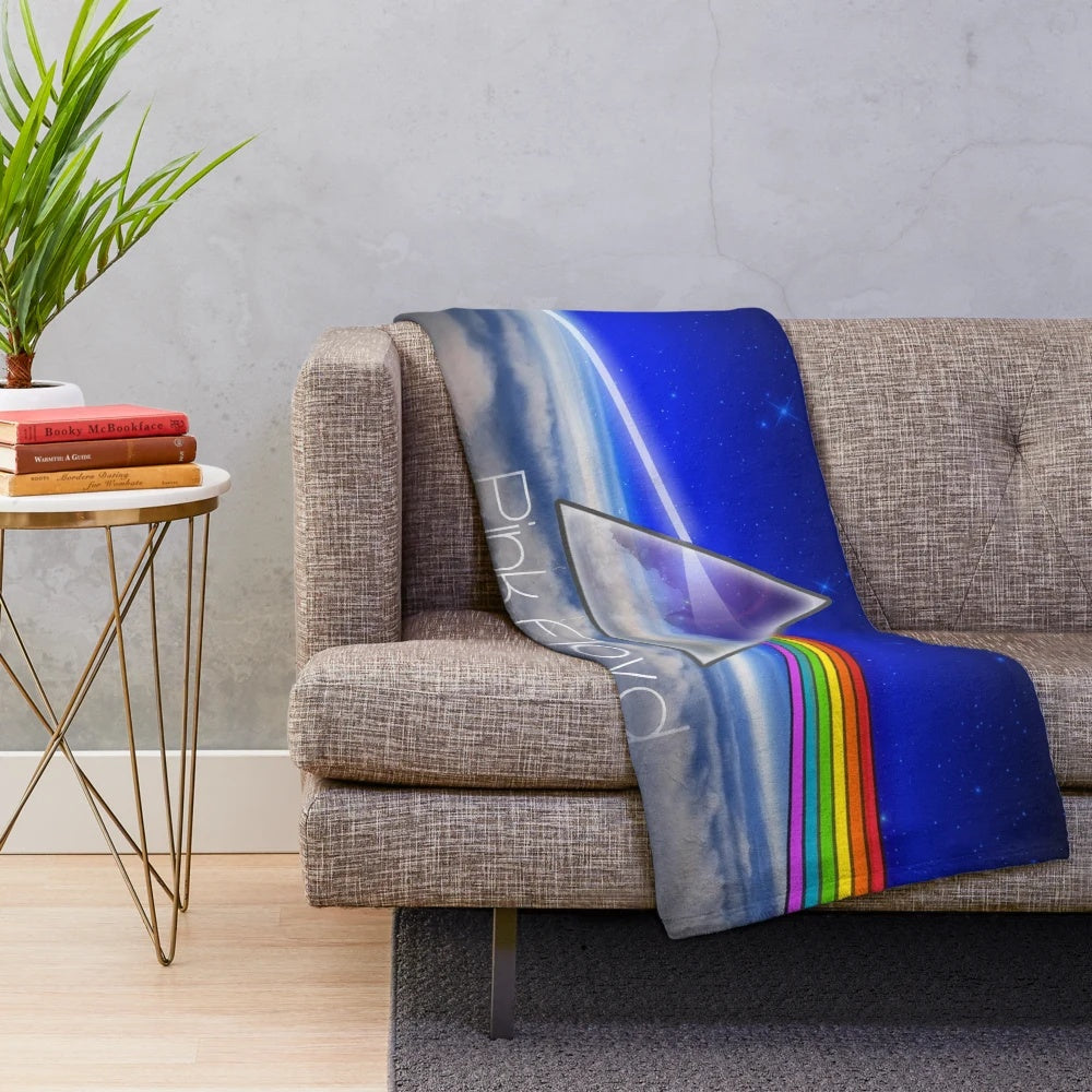 Soft and cozy pink floyd plush blanket