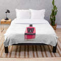 Soft and plush pink blanket featuring Barstool Sports branding