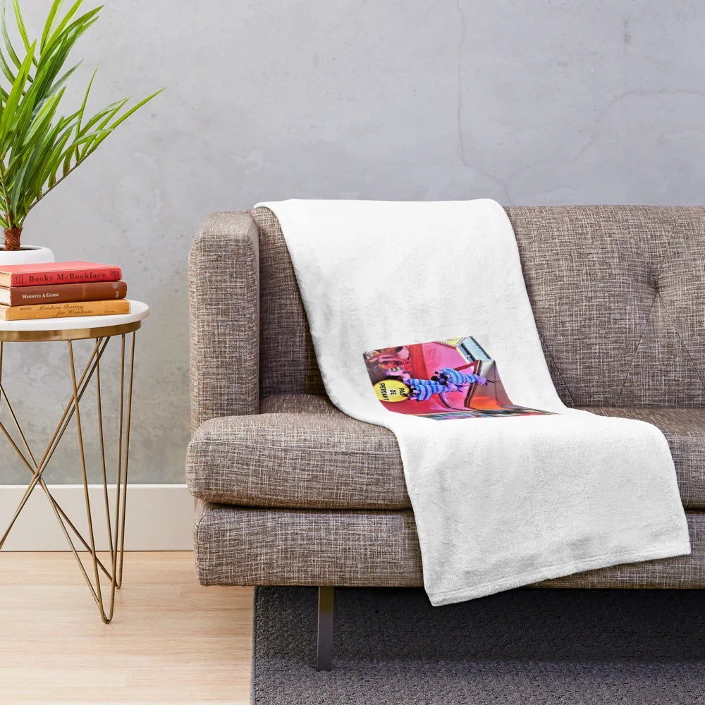 Soft and plush blanket with bright colors and fun fair design