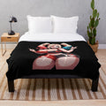 Plush blanket featuring a popular female cartoon character