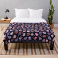 Soft and cuddly plush blanket featuring an image of a variety of cute pet rats
