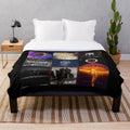 Plush blanket with the album cover art of the pop rock band The Score