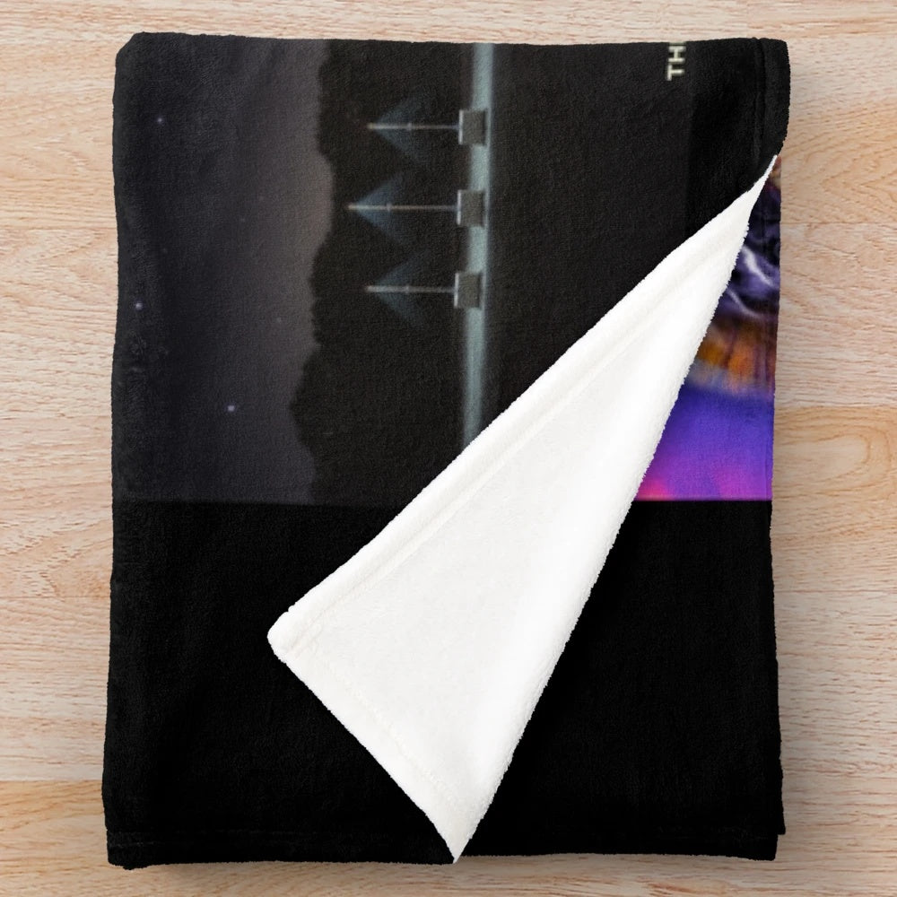 Plush blanket with the album cover art of the pop rock band The Score