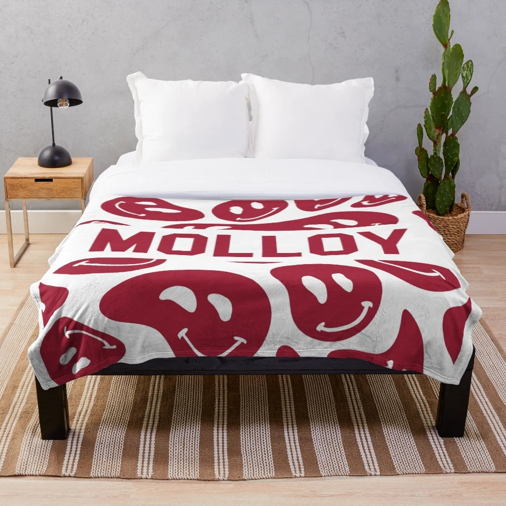 Plush blanket with a soft and comfortable design for college dorms and homes