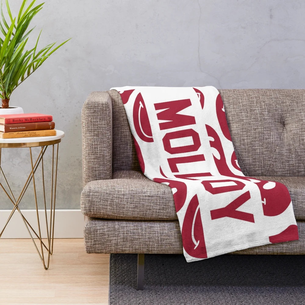Plush blanket with a soft and comfortable design for college dorms and homes