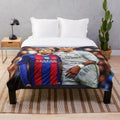 Soft and plush blanket with football player design