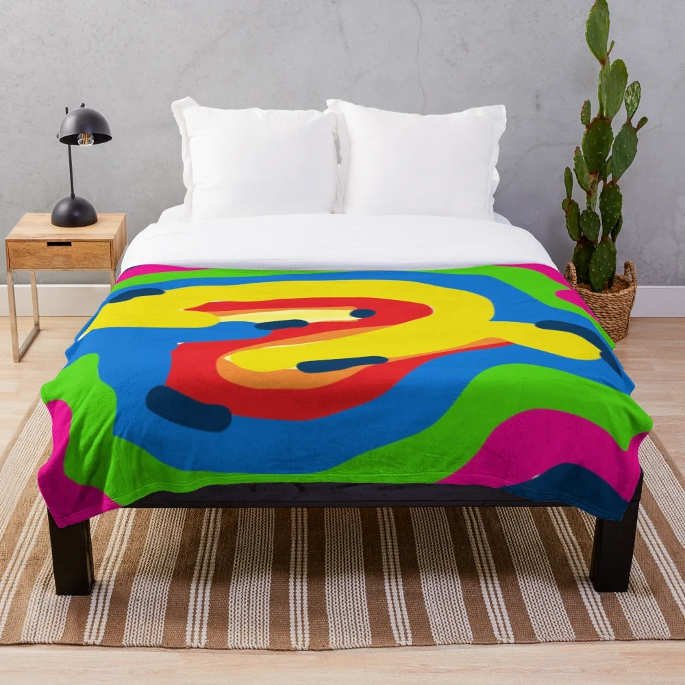 Soft and plush blanket in various colors for home decor