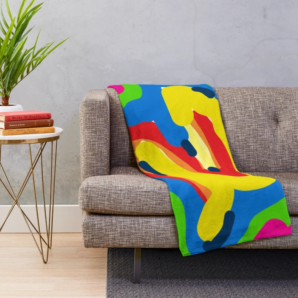 Soft and plush blanket in various colors for home decor