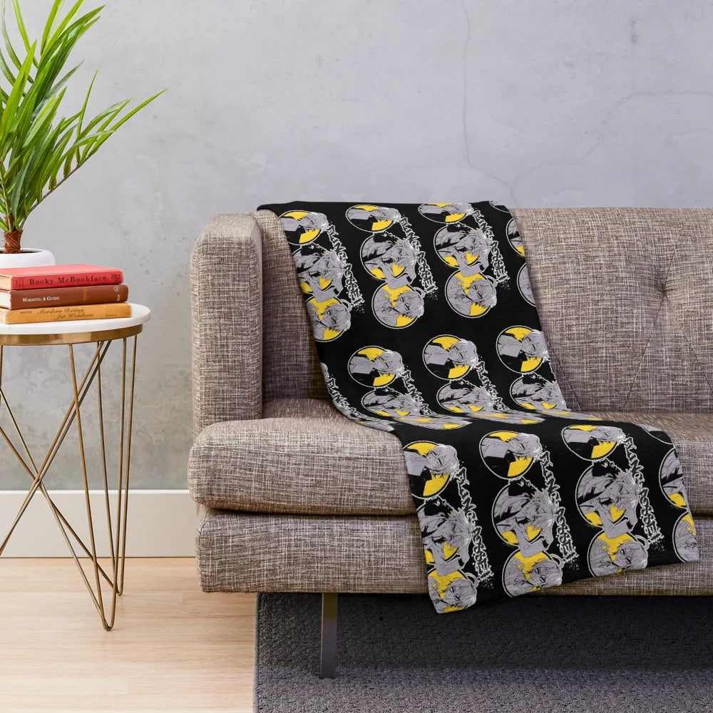 Soft and plush blanket with Hypmic inspired design