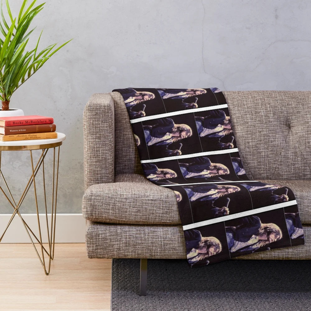 Plush blanket featuring the iconic Journey band and vocalist Steve Perry