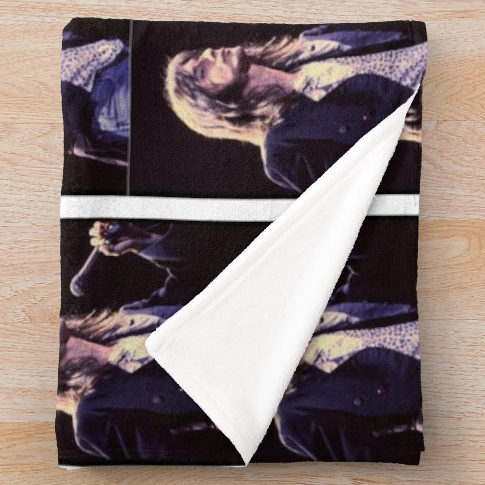 Plush blanket featuring the iconic Journey band and vocalist Steve Perry
