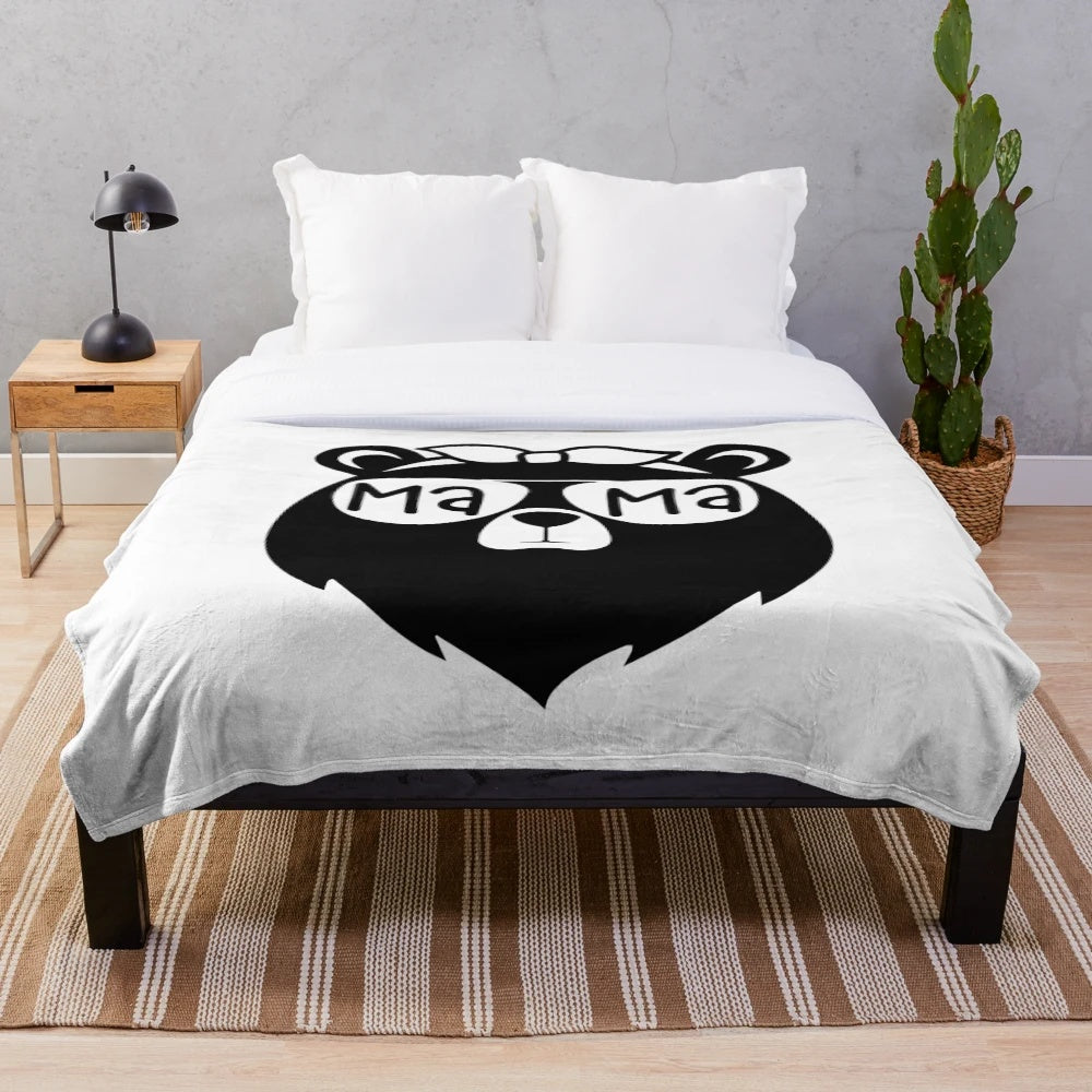 Soft and plush blanket with "Best Mom" text, perfect for mothers day gift